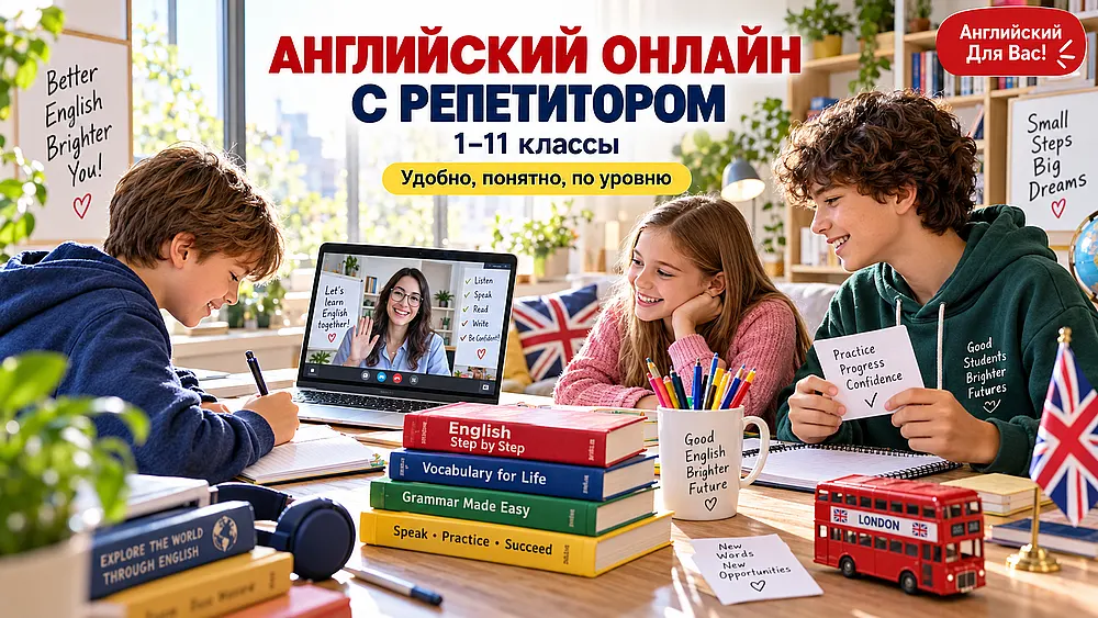 Английский онлайн с репетитором для школьника